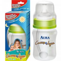 Детская бутылочка Aura "Солнце и Луна"
