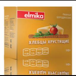 Хлебцы хрустящие ржаные бородинские Elmika