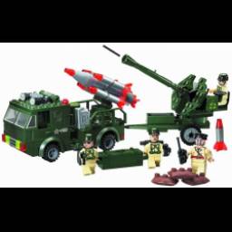 Конструктор блочный Brick "Ракета"