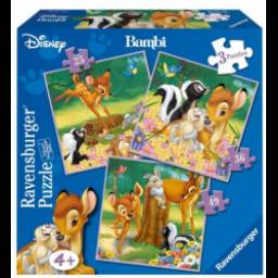 Пазл 3 в 1 Ravensburger "Бэмби"